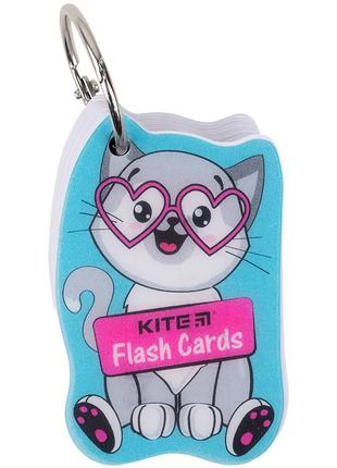 Карточки для записи иностранных слов kite cat k21-358-4, 80 листов