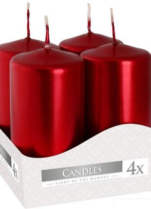 Комплект свечек красные 4 шт, набор свечи парафиновые, свеча новогодняя рождественская праздничная2 фото
