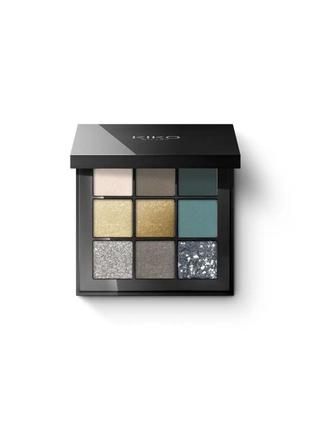 Kiko milano glamour multi finish palette 06 green vibes.1 фото