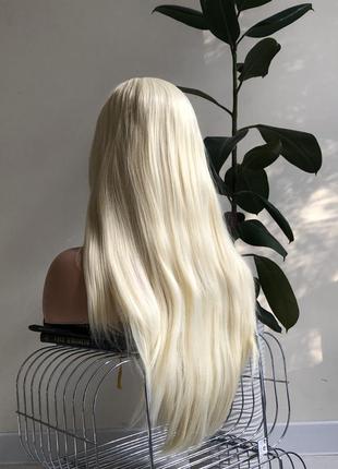Парик с мини-имитацией кожи головы kitto hair блонд4 фото