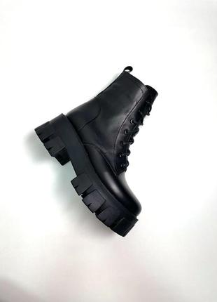 Ботинки черные женские зимние ботинки