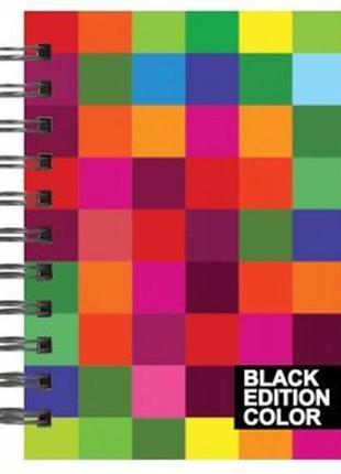 Блокнот а6 96 аркушів клітинка "black edition" leo 150917