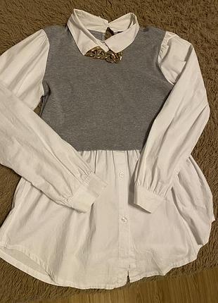 Рубашка со вставкой