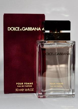 Оригинальный dolce gabbana pour femme 50 ml (дольче габбаная пурпур фем ) парфюмированная вода