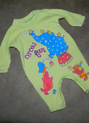 Чоловічок пісочник дитячий салатовий на новонародженого малюка