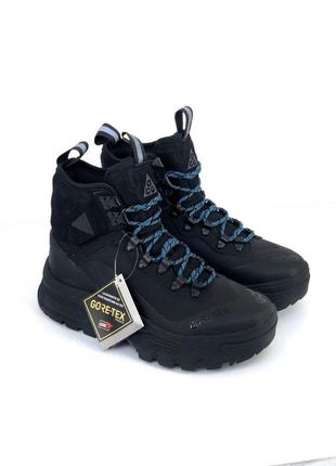 Кросівки чоловічі осінь — зима nike acg air zoom gaiadome gore-tex black