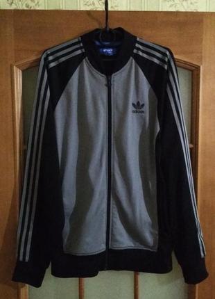 Мужская олимпийка кофта бомбер adidas (m-l) оригинал