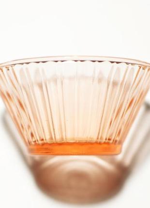 Соусница, солянка цветное стекло коричневый