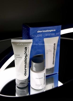 Набір гідрофільна олія, гель для вмивання dermalogica double cleanse set