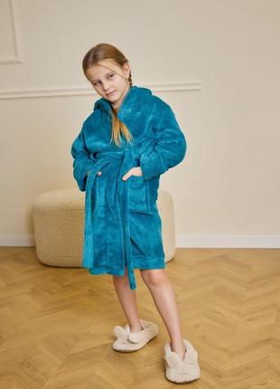 Детский махровый халат для девочки2 фото