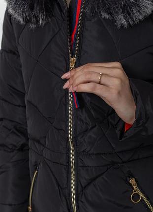 Куртка женская демисезонная, цвет черный8 фото