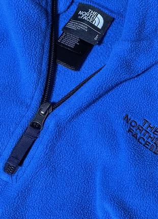 The north face tnf blue fleece polartec y2k zip up sweater мирерок флисовый на подростка/девушку л сайз4 фото