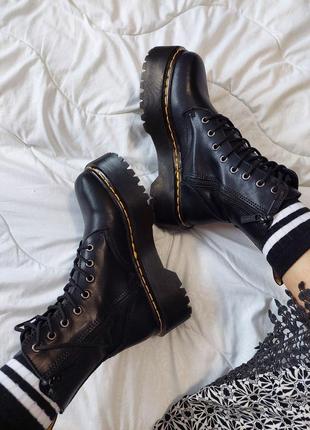 ❄️dr. martens jadon black хутро❄️