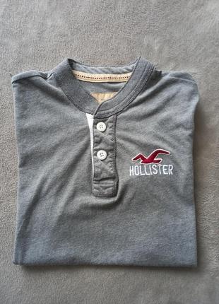 Брендова футболка поло hollister.