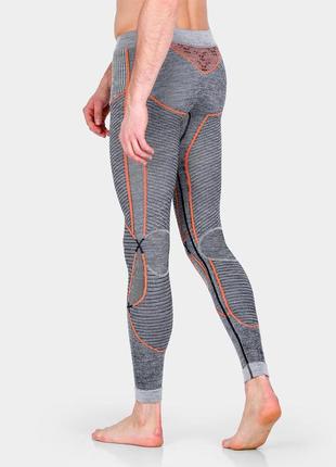 Термоштани x-bionic apani 4.0 merino pants men grey / orange розмір s3 фото