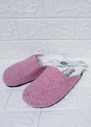 Тапочки в стиле биркеншток шерсть