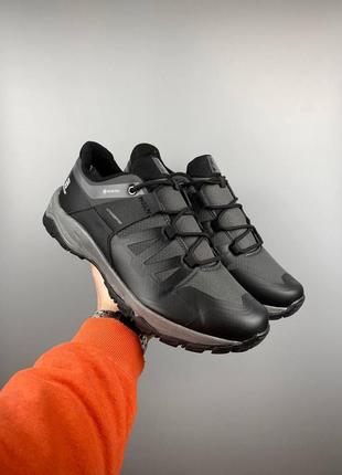 Кросівки чоловічі осінь — зима salomon x ultra gore-tex black grey