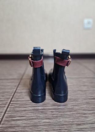 Стильні резинові чоботи tommy hilfiger , оригінал8 фото