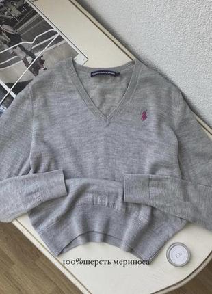 😍стильный шерстяной джемпер дорогого бренда polo ralph lauren, оригинал! 100% мягкая шерсть мериноса🤤очень приятный и нежный к телу