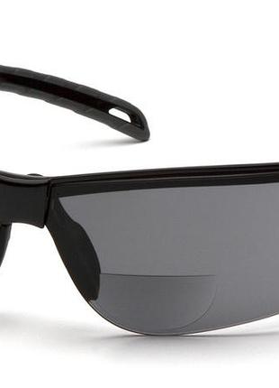 Біфокальні захисні окуляри pyramex ever-lite bifocal (+2.0) (gray), сірі
