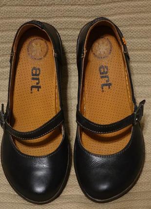 Красивые черные кожаные туфли на высоком каблуке the art company испания 36 р.4 фото