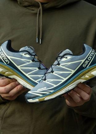 Мужские кроссовки salomon xt-6 adv grey blue