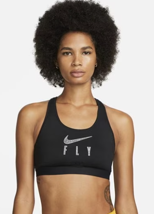 Спортивний топ nike swoosh fly high-support non-padded mesh-back sports bra