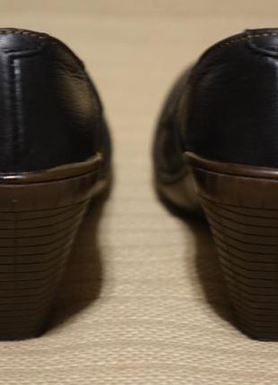 Красивые черные кожаные туфли на высоком каблуке the art company испания 36 р.9 фото