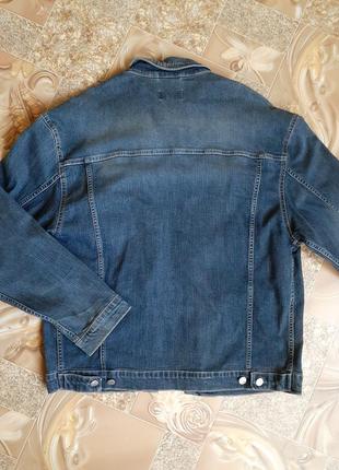 Пиджак vigoss коттонка италия оригинал джинсовый куртка ветровка8 фото