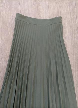 Классная юбка плиссировка, в складку stradivarius, размер s.4 фото