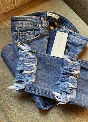 Джинсы с крутым низом water jeans7 фото
