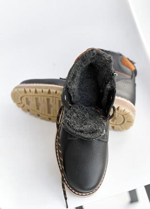 ❄️качественная натуральная кожа ❄️ ботинки зимние базовые3 фото