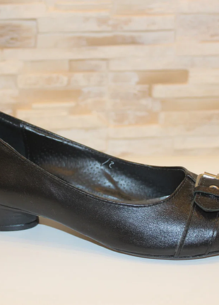 Туфлі жіночі чорні натуральна шкіра т138