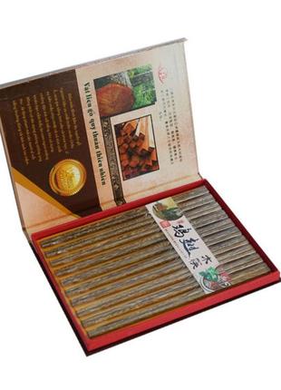 Палочки для еды 10 пар 24см.  дерево венге , палочки для суши, набор палочек