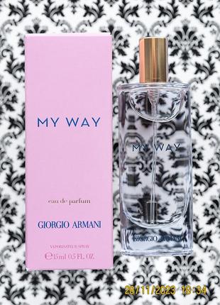 Оригинал парфюм giorgio armani аромат my way духи женские цветочные 15 мл1 фото