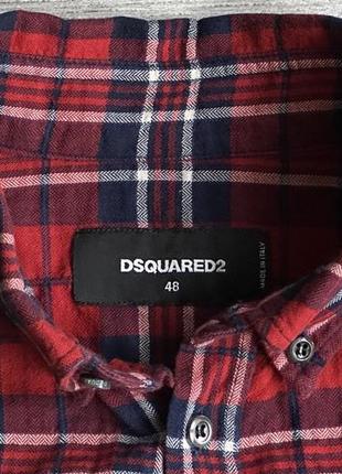 Сорочка\рубашка dsquared2 light flannel slim fit check shirt3 фото