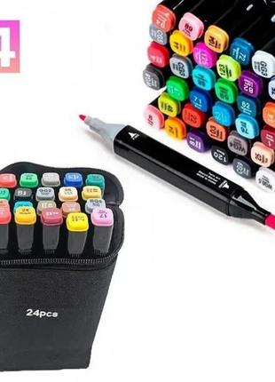 Набор двухсторонних маркеров для скетчинга 24 шт