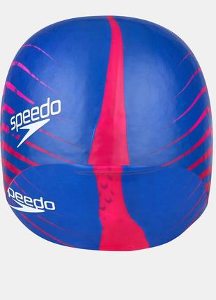 Шапка для плавания speedo rev moud silc cap au красный, синий osfm 8-09337h1881 фото