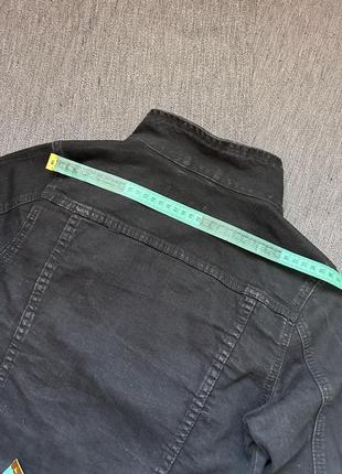 Джинсовка чорна джинсова куртка8 фото