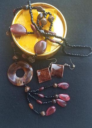 Набір: намисто і сережки
