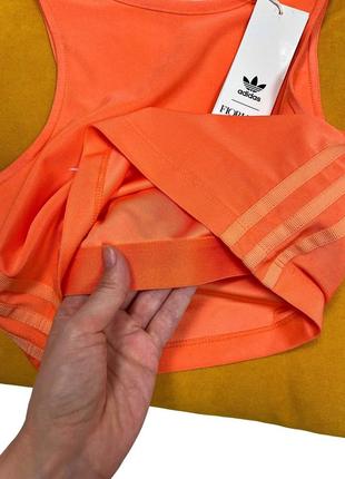 Двійний спортивний кроп топ adidas & fiorucci оригінал2 фото