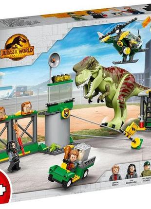 Конструктор lego jurassic world втеча тиранозавра 140 деталей (76944)