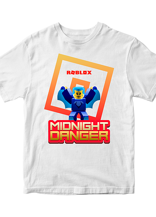 Футболка с оригинальным принтом онлан игры roblox "midnight danger ромблос roblox " push it