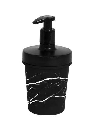 Дозатор для мила herevin black marble