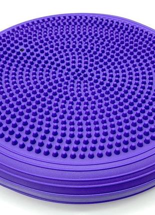 Балансировочная подушка массажная easyfit cushion-2 фиолетовая1 фото