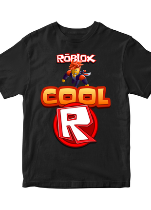 Футболка с оригинальным принтом онлан игры roblox "cool r ромбс roblox "push it2 фото