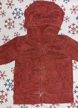 Кофта на флисе на малыша до 3х месяцев