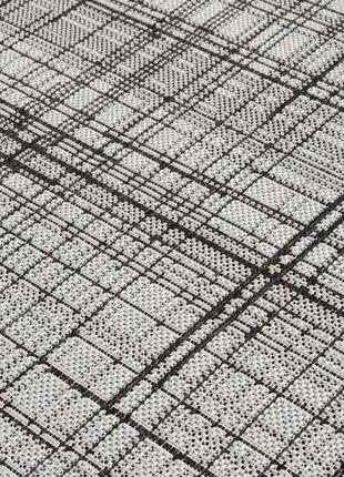 Килимова доріжка безворсова на гумовій основі karat flex 19171/08 0.80 м сірий9 фото