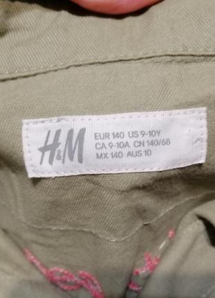 Стильный пиджак с вышивкой h&m на 9-10 лет2 фото