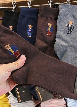 Носки с мишками  в стиле polo ralph lauren4 фото